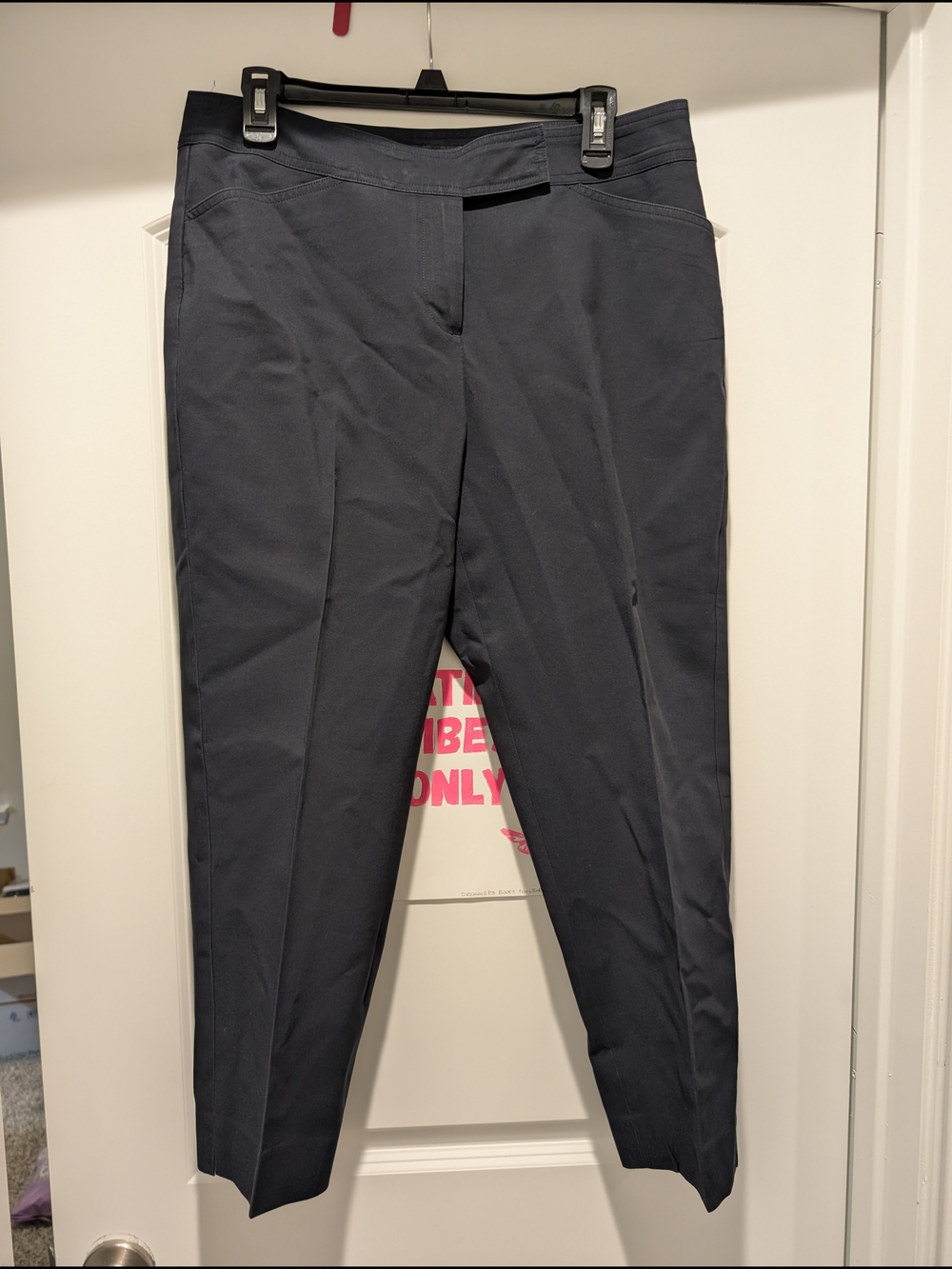 Talbots Navy Straight-Leg Pants